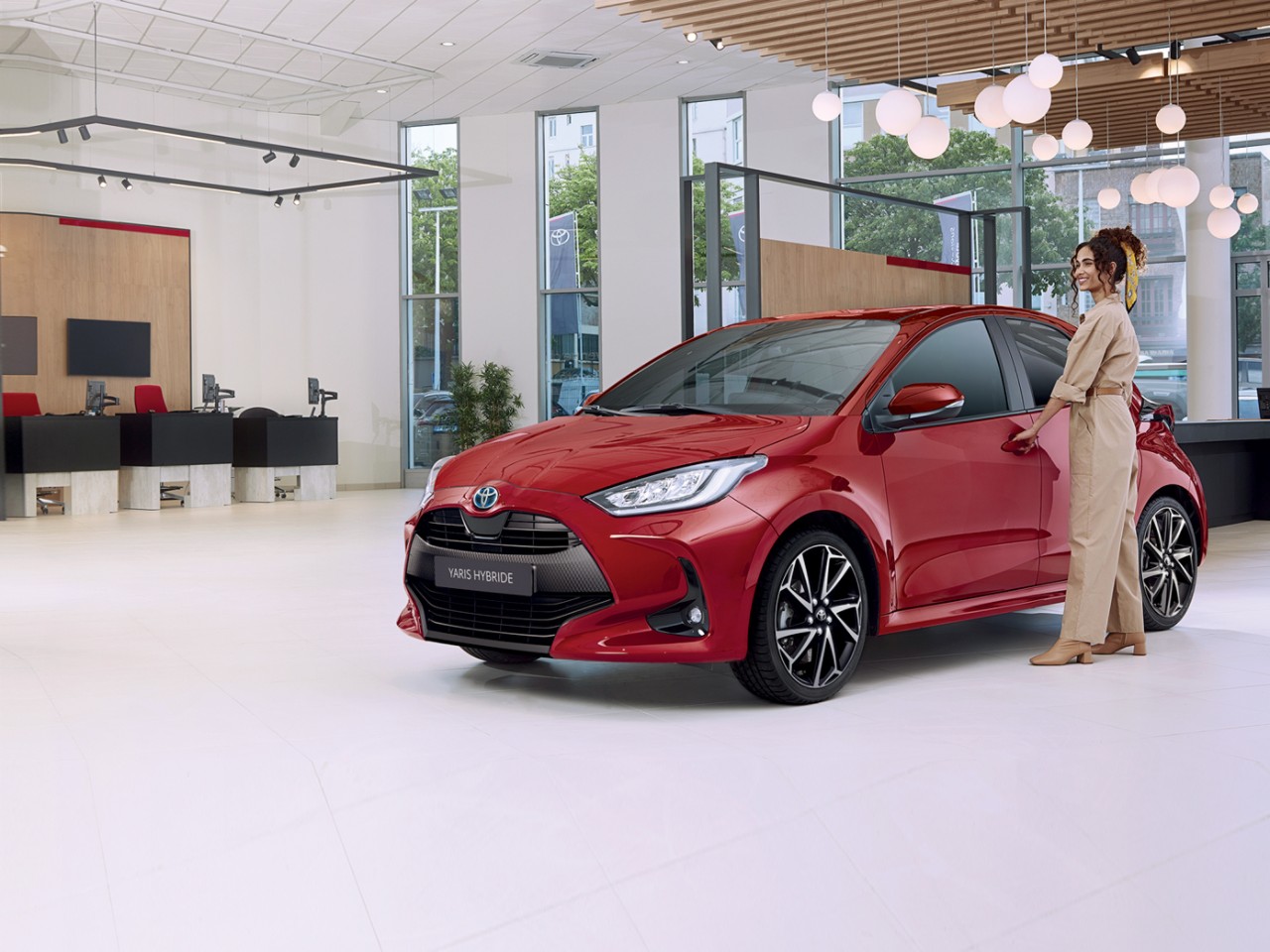 Toyota Yaris GR sport pneu avant extérieur