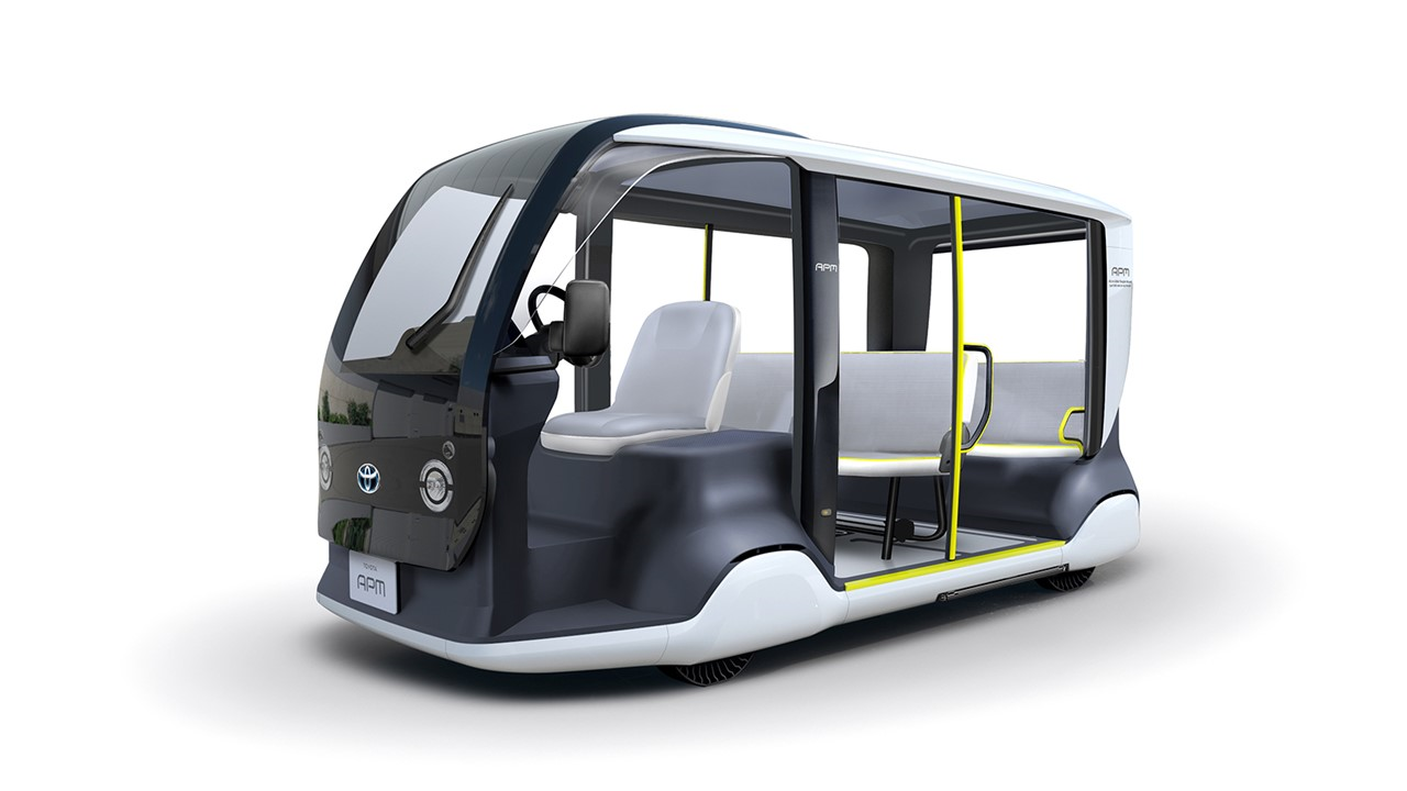 Image of the Toyota micro-palette autonomous delivery device.