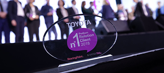 Toyota en tête du Podium Relation Client