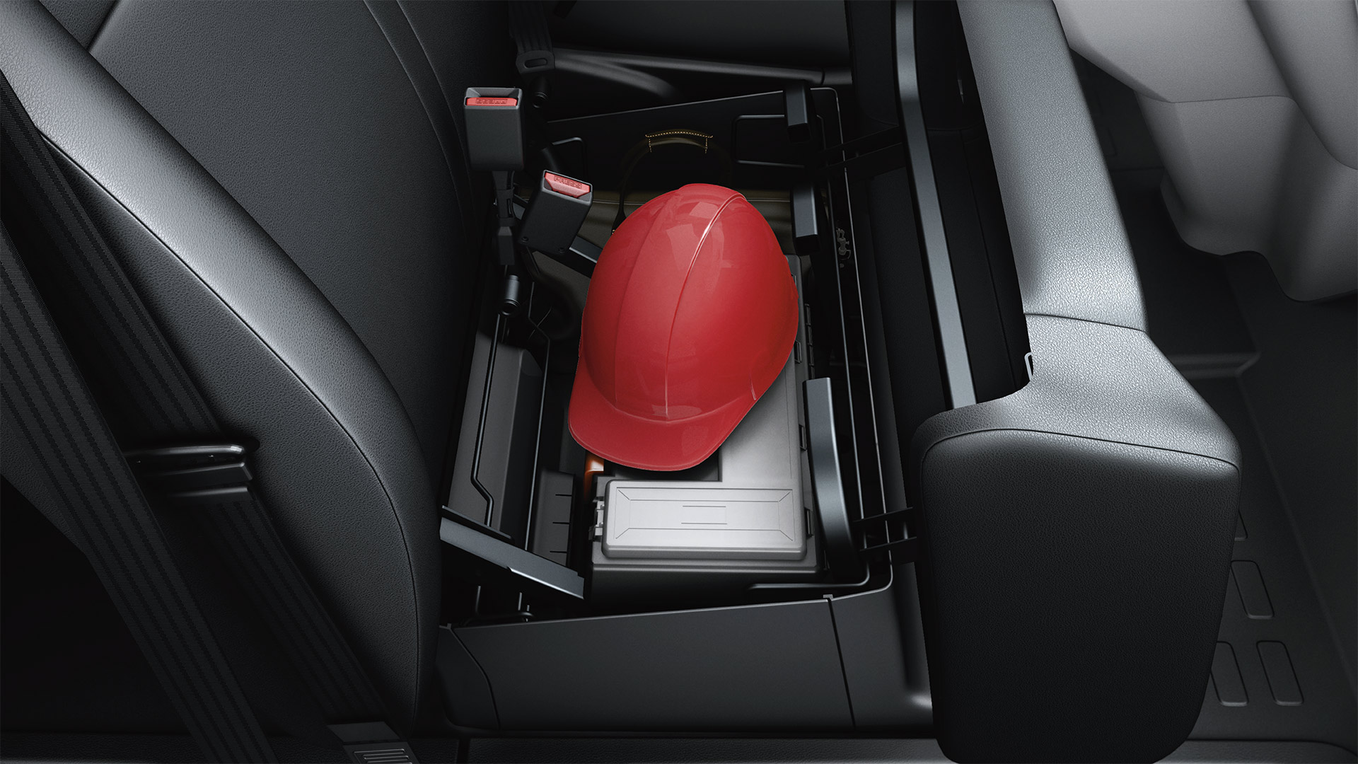 Toyota Proace Electric, option de rangement sous les sièges 