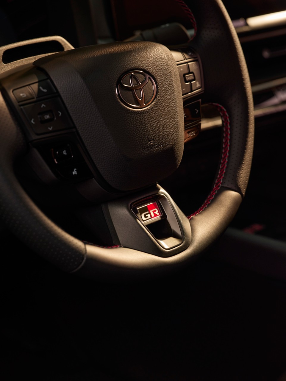 Zoom sur le volant GR
